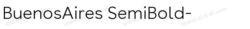 BuenosAires SemiBold字体转换 BuenosAires SemiBold字体转换